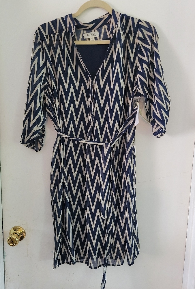 Chevron maternity dress